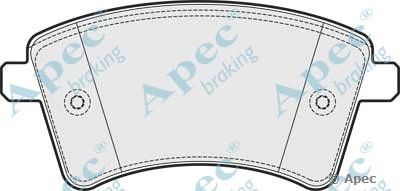 APEC BRAKING pad1656 -  Комплект тормозных колодок, дисковый тормоз